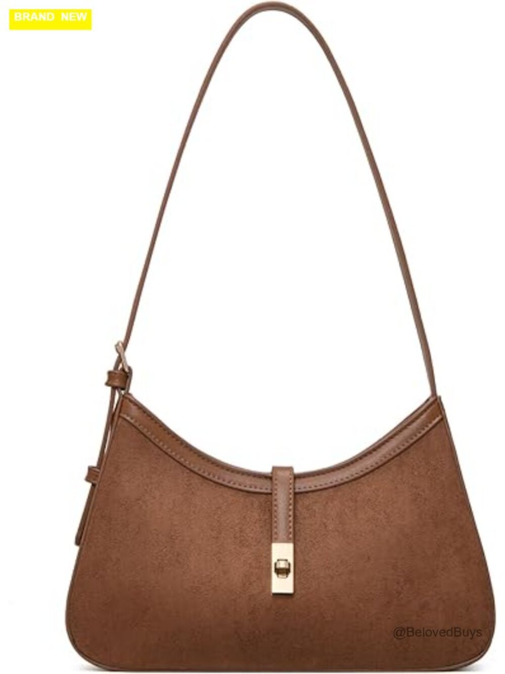 Suede PU Leather Hobo Shoulder Bag Crossbody Purse with Adjustable Strap